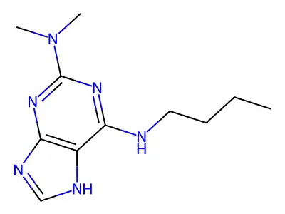 N~6~-Butyl-N~2~,N~2~-dimethyl-3H-purine-2,6-diamine structure
