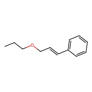 Benzene, (3-propoxy-1-propenyl)- structure