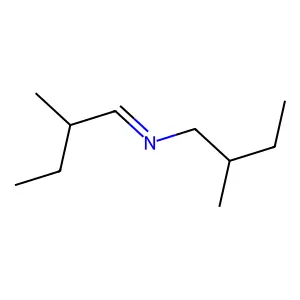 1-Butanamine, 2-methyl-N-(2-methylbutylidene)- structure