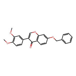 7-(benzyloxy)-3-(3,4-dimethoxyphenyl)-4H-chromen-4-one structure