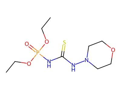 1-Diethoxyphosphoryl-3-morpholin-4-ylthiourea structure