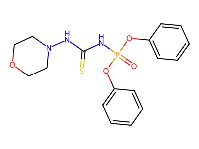 1-Diphenoxyphosphoryl-3-morpholin-4-ylthiourea structure