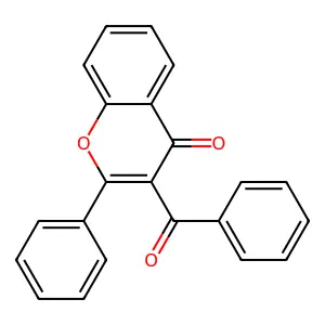 3-Benzoyl-2-phenylchromen-4-one structure