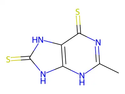 2-methyl-7,9-dihydro-3H-purine-6,8-dithione structure