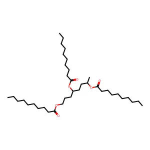 Octane-1,4,7-triyl tridecanoate structure
