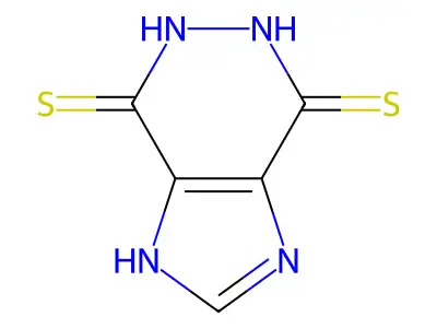 1H-Imidazo(4,5-d)pyridazine-4,7-dithiol structure