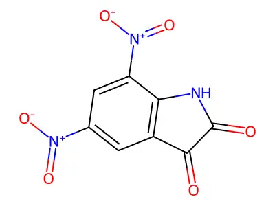 1H-Indole-2,3-dione, 5,7-dinitro- structure