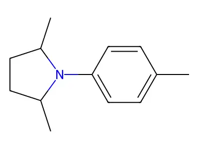2,5-Dimethyl-1-(4-methylphenyl)pyrrolidine structure