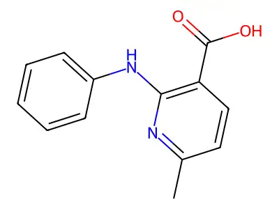 2-Anilino-6-methylpyridine-3-carboxylic acid structure