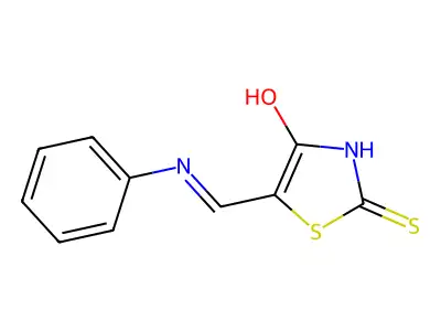 4-Thiazolidinone, 5-[(phenylamino)methylene]-2-thioxo- structure