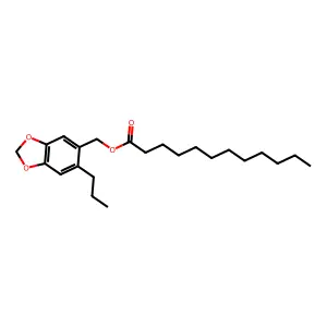 (6-Propyl-2H-1,3-benzodioxol-5-yl)methyl dodecanoate structure