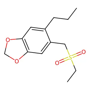5-[(Ethylsulfonyl)methyl]-6-propyl-1,3-benzodioxole structure