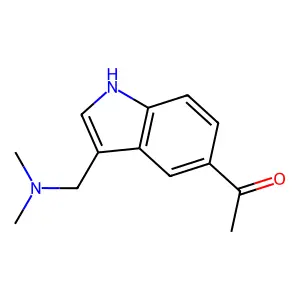Indole, 5-acetyl-3-((dimethylamino)methyl)- structure