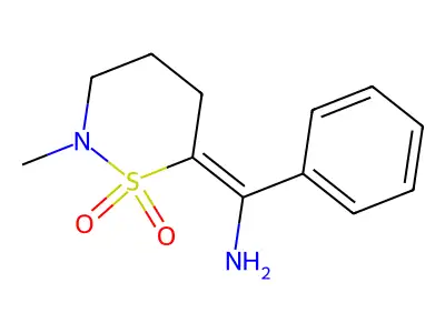 (2-Methyl-1,1-dioxothiazinan-6-ylidene)-phenylmethanamine structure