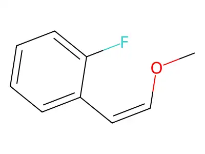 cis-o-Fluoro-beta-methoxystyrene structure