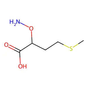 2-(Aminooxy)-4-(methylthio)butyric acid structure