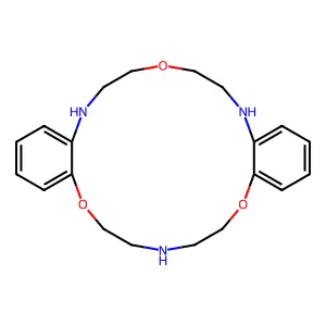 Dibenzotriaza-18-crown-6 structure