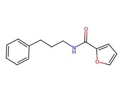 N-(3-phenylpropyl)furan-2-carboxamide structure