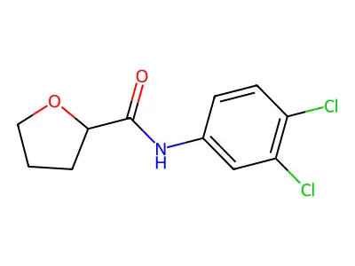 N-(3,4-dichlorophenyl)oxolane-2-carboxamide structure