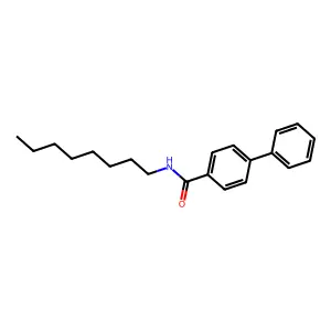 N-octyl[1,1'-biphenyl]-4-carboxamide structure