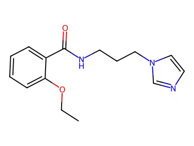 2-ethoxy-N-[3-(1H-imidazol-1-yl)propyl]benzamide structure
