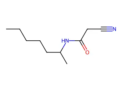 2-Cyano-N-(heptan-2-yl)acetamide structure