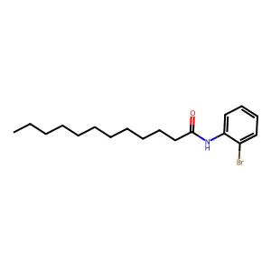 N-(2-bromophenyl)dodecanamide structure