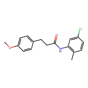 N-(5-chloro-2-methylphenyl)-3-(4-methoxyphenyl)propanamide structure