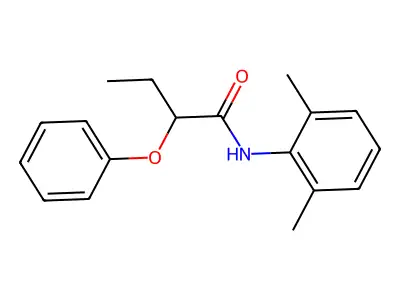 N-(2,6-dimethylphenyl)-2-phenoxybutanamide structure