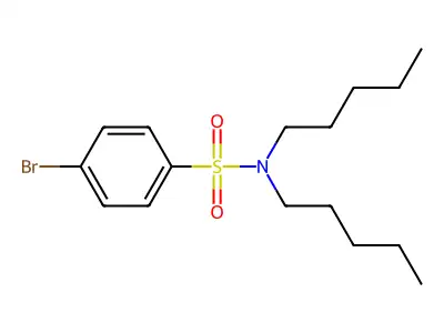 4-bromo-N,N-dipentylbenzenesulfonamide structure
