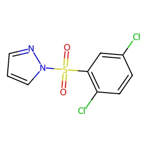 1-(2,5-Dichlorophenyl)sulfonylpyrazole structure
