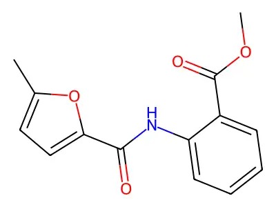 Methyl 2-(5-methylfuran-2-carboxamido)benzoate structure