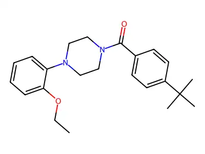 (4-Tert-butylphenyl)-[4-(2-ethoxyphenyl)piperazin-1-yl]methanone structure