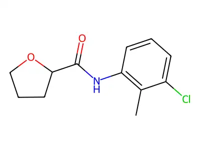 N-(3-chloro-2-methylphenyl)tetrahydro-2-furancarboxamide structure