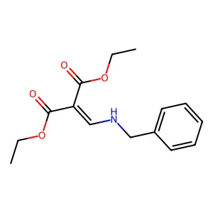 Diethyl [(benzylamino)methylidene]propanedioate structure
