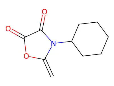 4,5-Oxazolidinedione, 3-cyclohexyl-2-methylene- structure