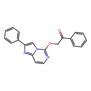 1-Phenyl-2-[(2-phenylimidazo[1,2-c]pyrimidin-5-yl)oxy]ethan-1-one structure
