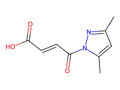 2-Butenoic acid, 4-(3,5-dimethyl-1H-pyrazol-1-YL)-4-oxo- structure