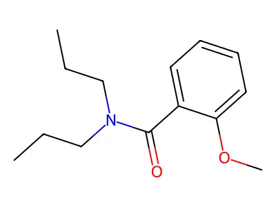 2-methoxy-N,N-dipropylbenzamide structure