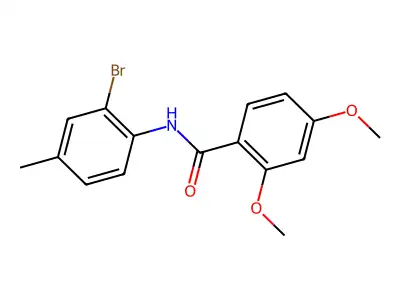 N-(2-bromo-4-methylphenyl)-2,4-dimethoxybenzamide structure