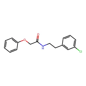 N-[2-(3-chlorophenyl)ethyl]-2-phenoxyacetamide structure