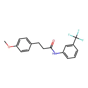 3-(4-Methoxyphenyl)-N-(3-(trifluoromethyl)phenyl)propanamide structure