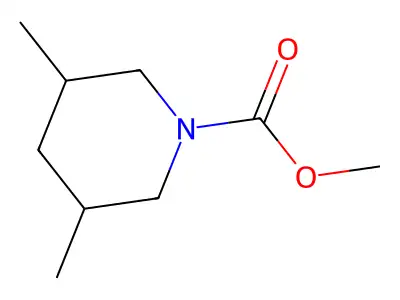 Methyl 3,5-dimethylpiperidine-1-carboxylate structure
