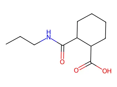 2-[(Propylamino)carbonyl]cyclohexanecarboxylic acid structure