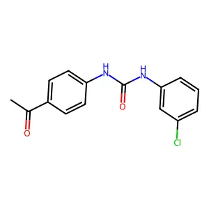N-(4-Acetylphenyl)-N'-(3-chlorophenyl)urea structure