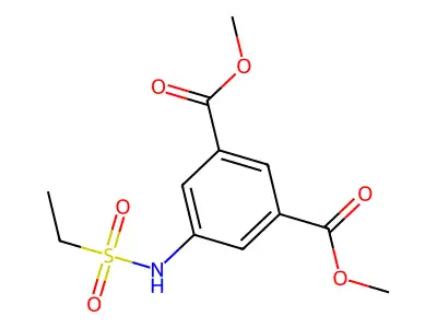 1,3-Dimethyl 5-[(ethylsulfonyl)amino]-1,3-benzenedicarboxylate structure
