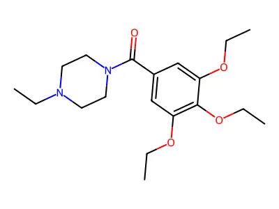 1-Ethyl-4-(3,4,5-triethoxybenzoyl)piperazine structure