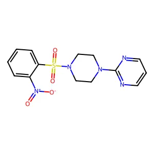2-{4-[(2-Nitrophenyl)sulfonyl]piperazino}pyrimidine structure