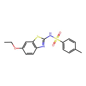 N-(6-ethoxy-1,3-benzothiazol-2-yl)-4-methylbenzenesulfonamide structure