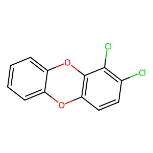 1,2-Dichlorodibenzo-p-dioxin structure